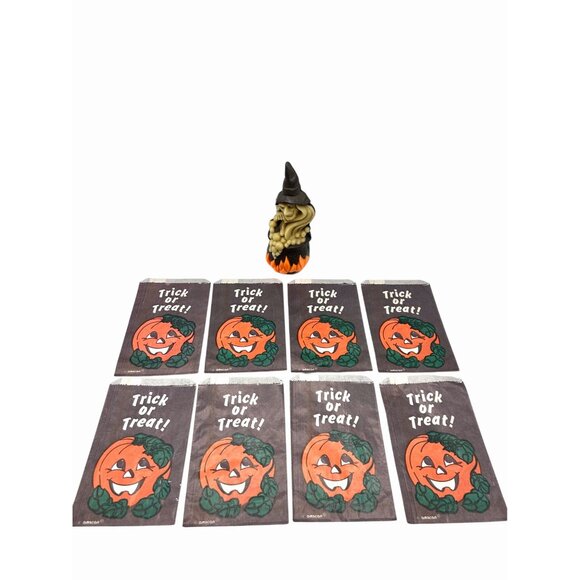 VTG LOT WIZARD WITCH AIR FRESHNR 8 HALLOWEEN JACK-O-LANTERN TRICK OR TREAT BAGS - Picture 3 of 7
